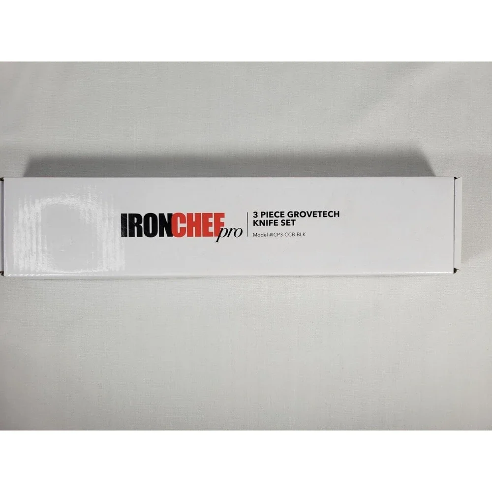 Iron Chef Pro 3 Piece Grovetech Knife‎ Set NEW